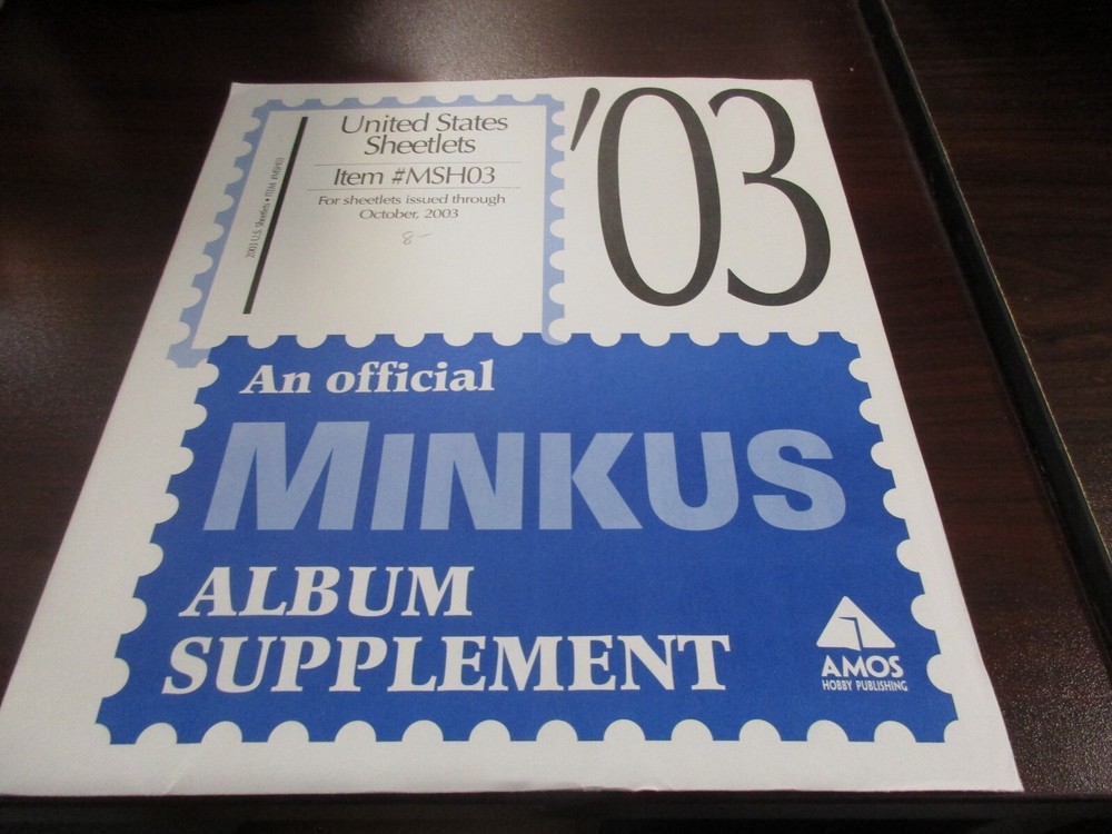 "MINKUS" ALBUM SUPPLEMENT U.S. SHEETLETS #MSH03  W/FREE SHIPPING!!!
