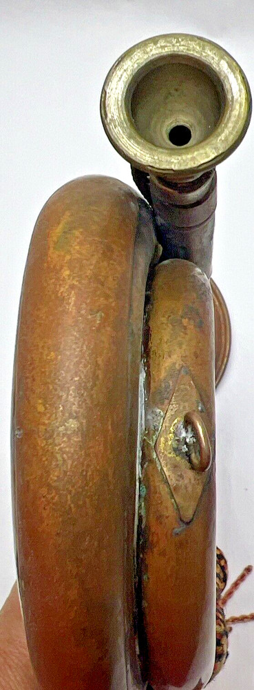 REGIMENT BUGLE BRASS WITH LANYARD 11” Long