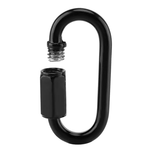 30 PCS Black Quick Chain Link, M4 Quick Link Chain Connector D Shape Chain
