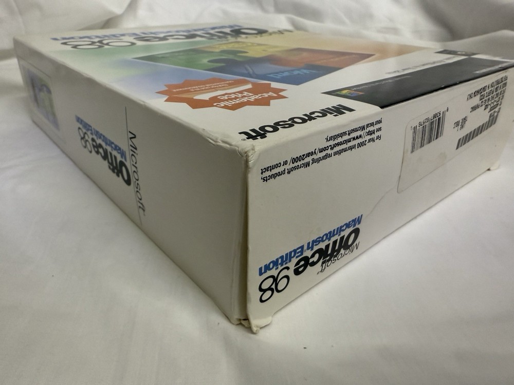 Microsoft Office 98 Macintosh Edition Complete W/Booklets - Untested - Big Box