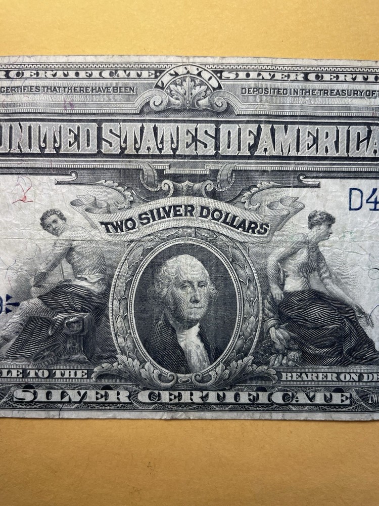 United States 1899 $2 Silver Certificate “Mini Porthole” Note