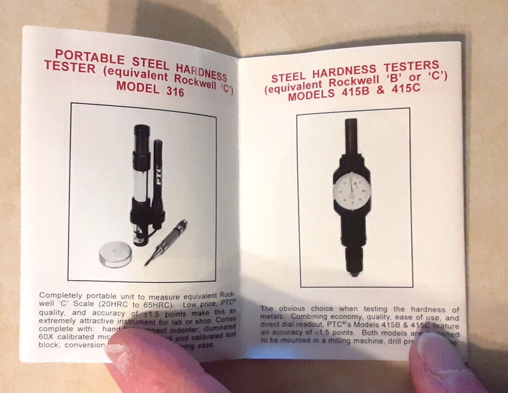 PTC Instruments 310F Surface Thermometer 0-300F Degrees Vintage Model w/ Case