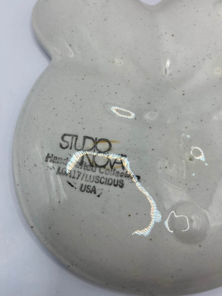 Studio Nova Pottery Mouse Candy Trinket Dish Serving 7.5" Tall