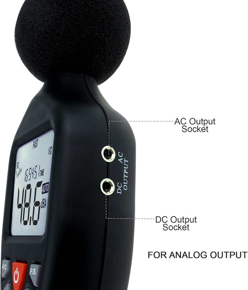 Decibel Meter Sound Level Meter with Data Logging, High Accuracy Db SPL Meter wi