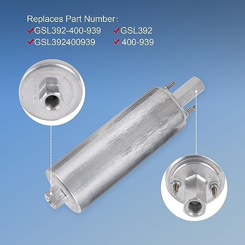 High Flow Pressure External Inline 255LPH Fuel Pump With Installation Kit