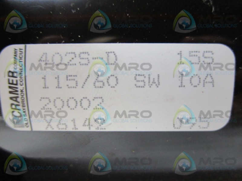 CRAMER 20002 TIMER 15 SEC 115V NSMP