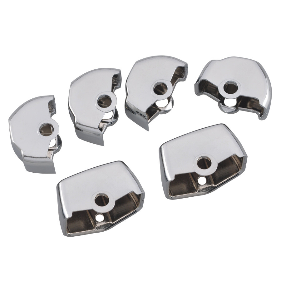 6pcs Chrome Hand Control Switch Housing Button Cap for Harley Softail 2012-2015
