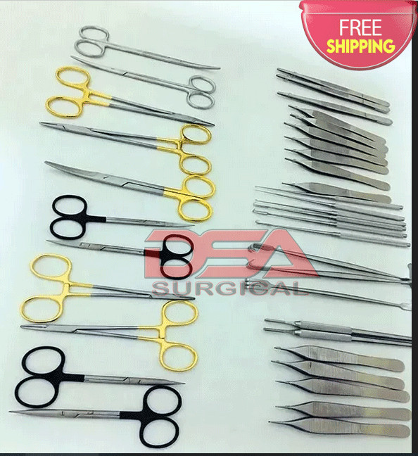 Plastic surgery basic set of 37 Pcs General surgery instruments