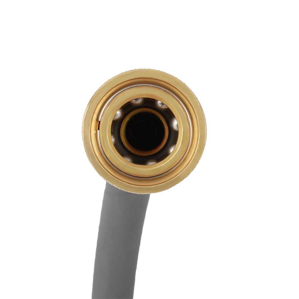 4000 PSI 50 ft / 100 ft 3/8" Pressure Washer Hose Non-Marking Gray With Couplers