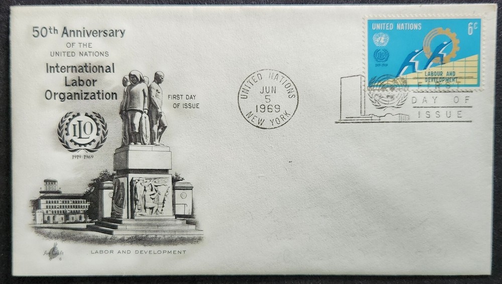 United Nations - Scott 199 - Labor And Development - 1969 - First Day Cover