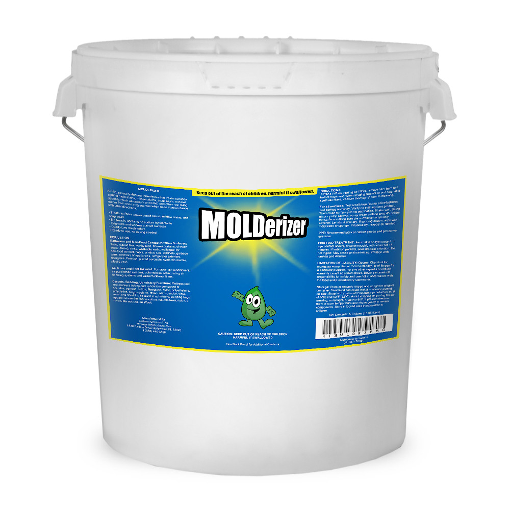 Mold Stain Removal & Brightener for Mold Professionals, Molderizer 5 Gallon