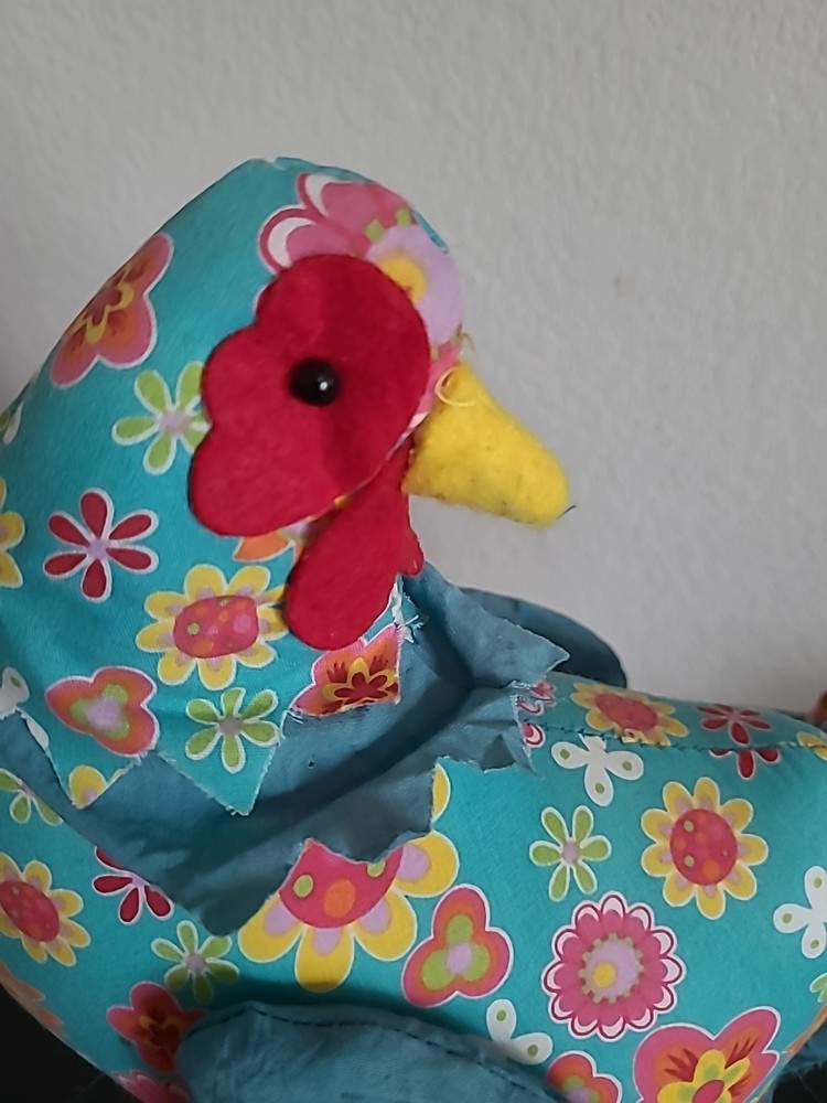 Vintage Style Hand Made Stuffed Chicken