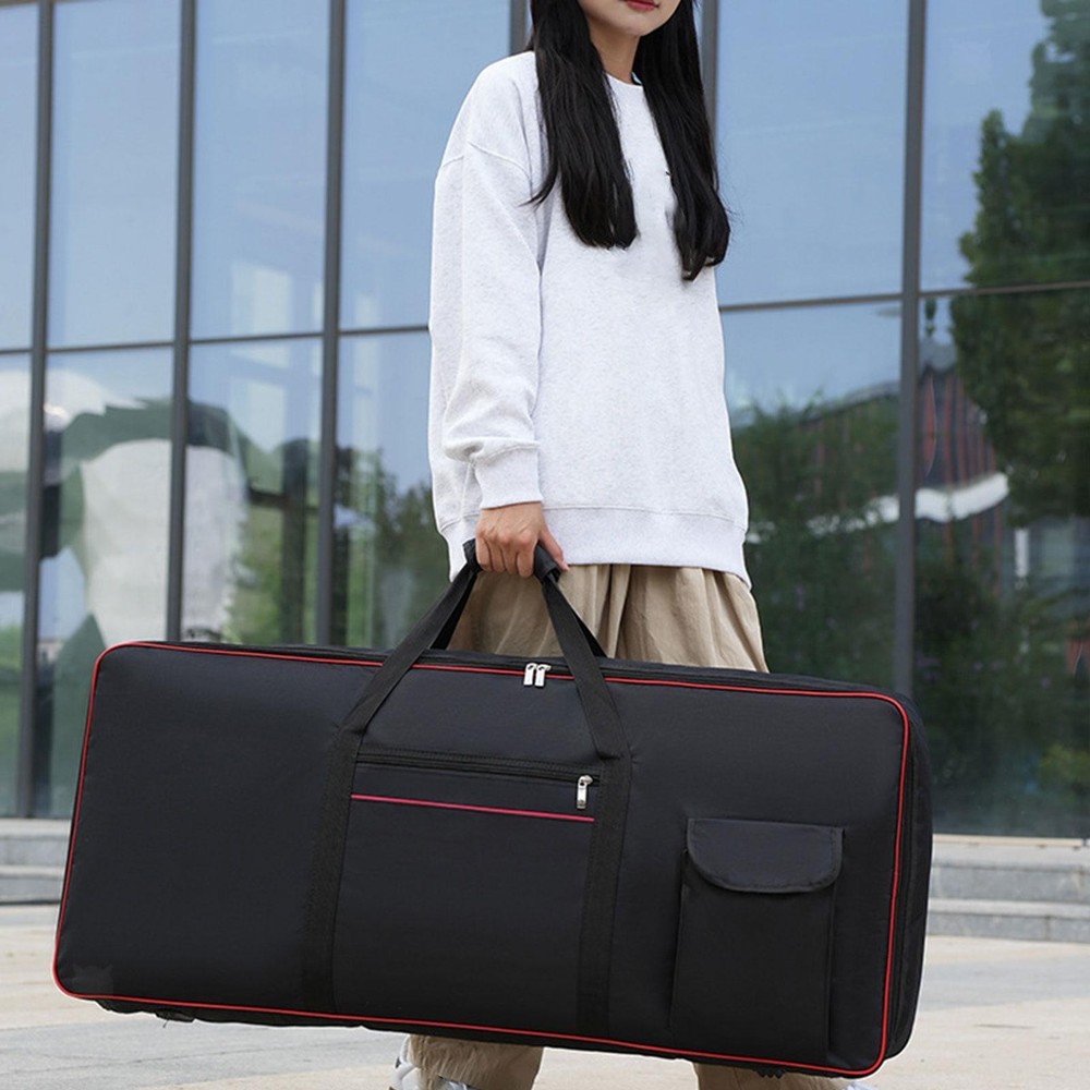 61 Key Keyboards Case Polyester Backpack for Concert Music Studio Travel