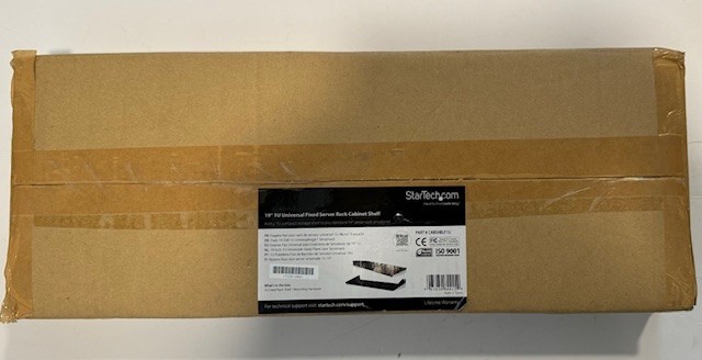 StarTech 19 1U Universal Fixed Server Rack Cabinet Shelf - 19" 1U - CABSHELF1U