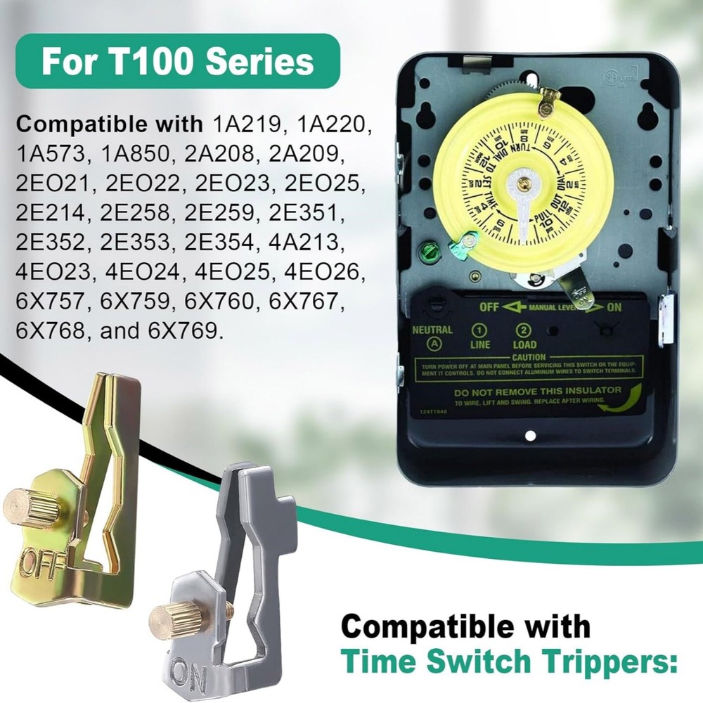 For Intermatic T Series Time Clock Tripper Replacement 156T1978A with Hardware