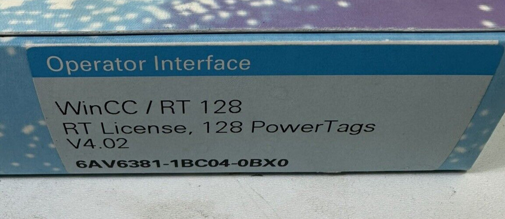 Siemens WinCC | 6VA6381-1BC04-0BX0 Simatic Software | RT 128 V4.02