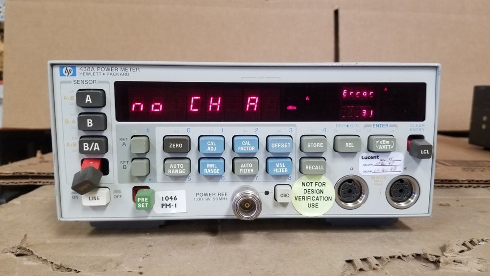 HP 438A Power Meter For Parts! Powers UP!
