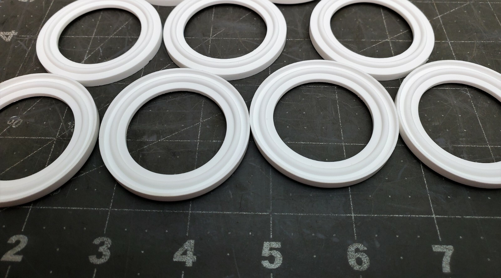 10 WHITE SILICONE TRI CLAMP SANITARY GASKETS 1-1/2" TRICLAMP TRI-CLOVER [Z5S5]