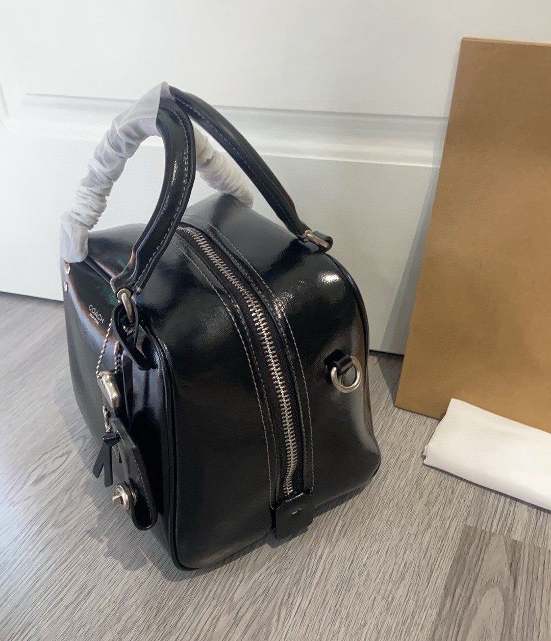 COACH Cube Rogue Bag 20 Shoulder Bag Black CBH04 Outlet NEW leather