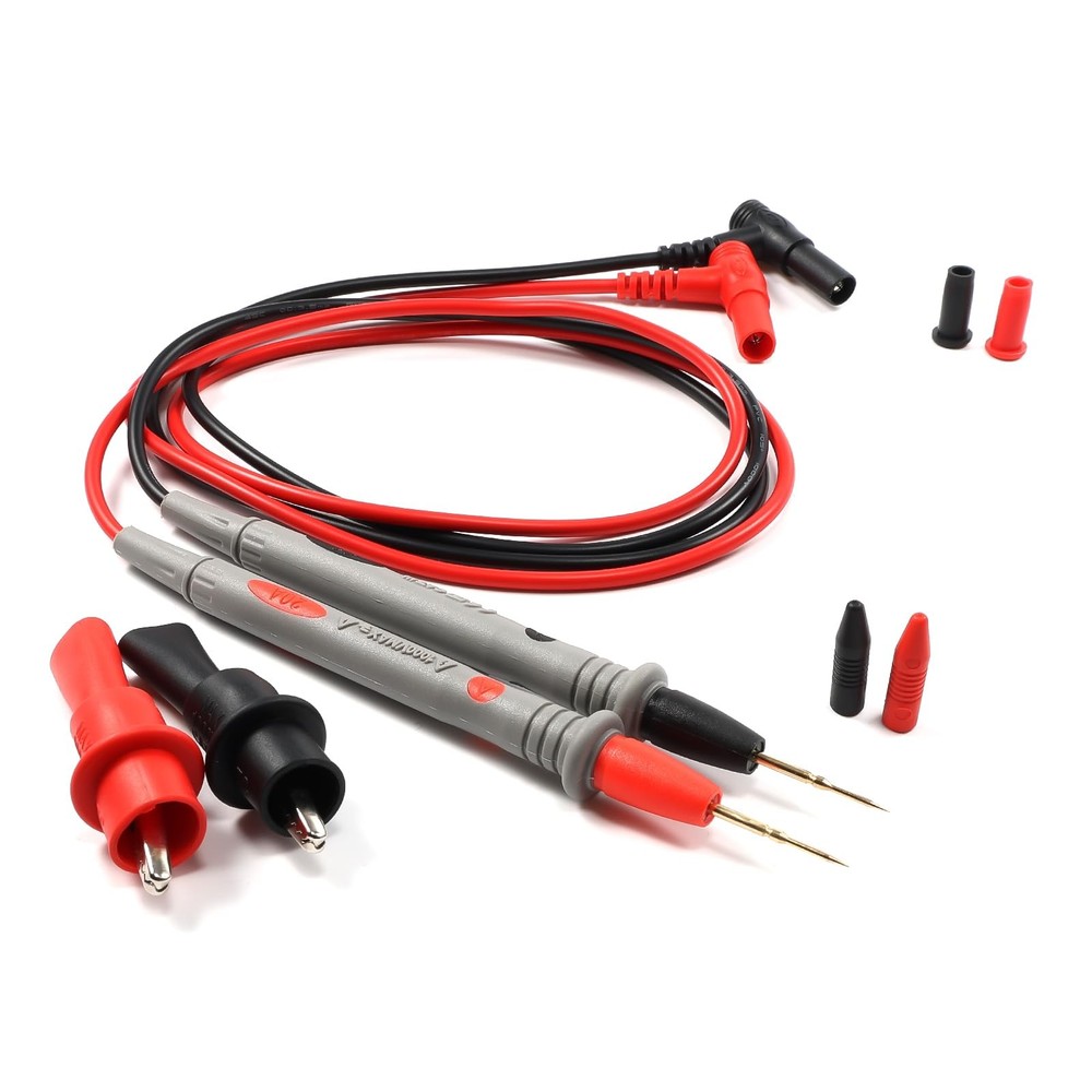Thuchopy 1000V 20A multimeter Leads & 2PC 10A Crocodile black & red