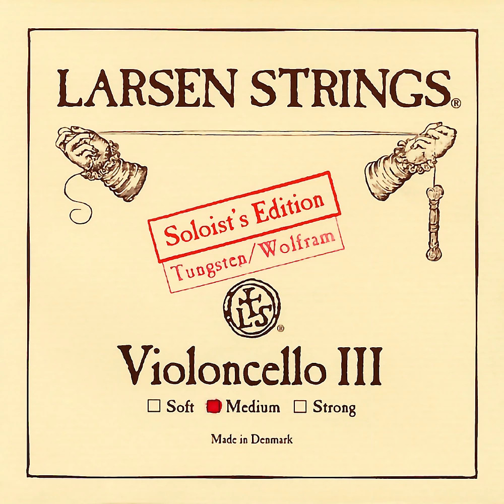 Larsen Strings Soloist Edition Cello G String 4/4 Size Medium Tungsten, Ball End