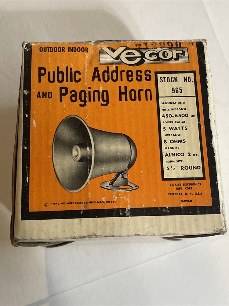 Vecor 965 Paging Horn