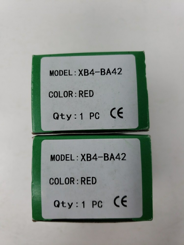 2ct RED XB4-BA42 22mm Push Button