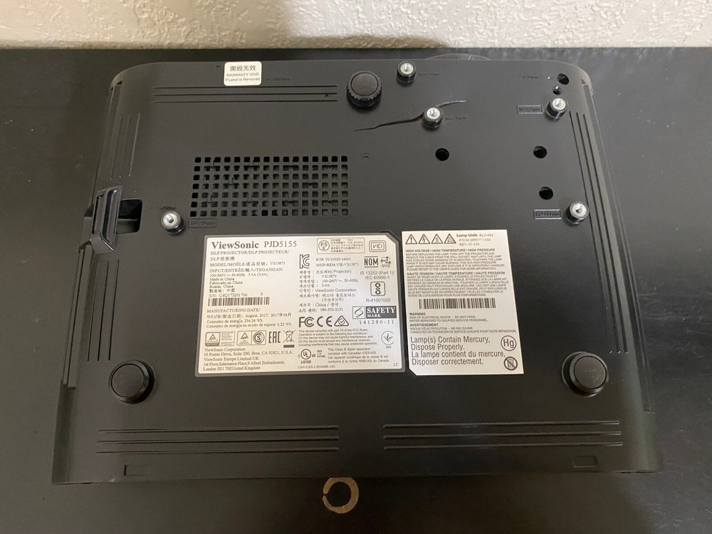 Viewsonic VS15873 DLP Projector PJD5155 Tested Works