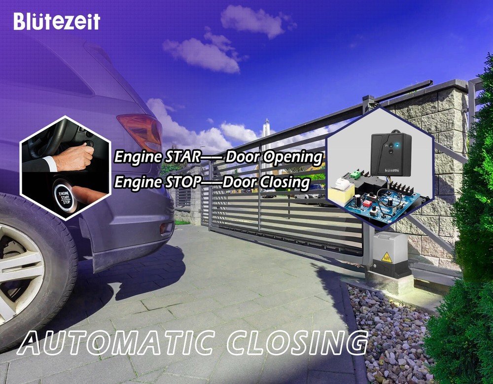 Blütezeit 2.4G Bluetooth Vehicle Sensor Exit Detector for Sliding Gate Openers