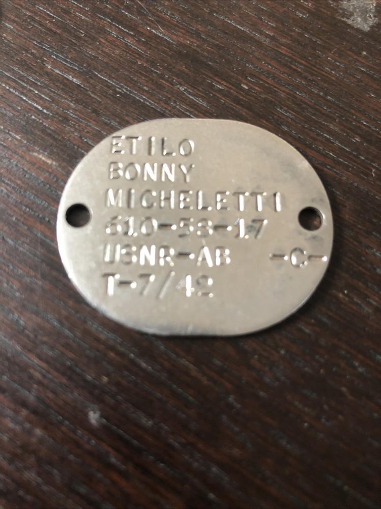 WWII 1942 USNR Navy Dog Tag