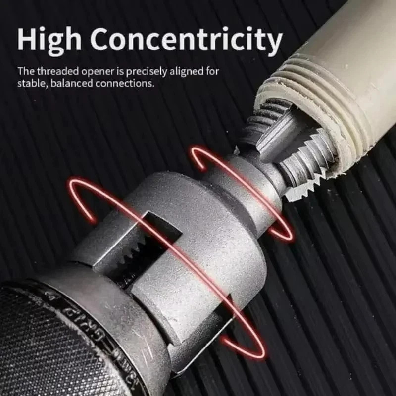 2pcs PVC Pipe Threader Kit Internal External Threading Set Plumbing Hand Tool