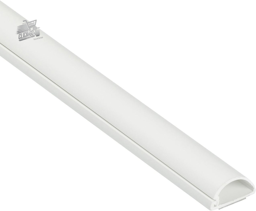 Micro+ 1M2010W channel cable entry floor cable covers white 20x10mm walkable