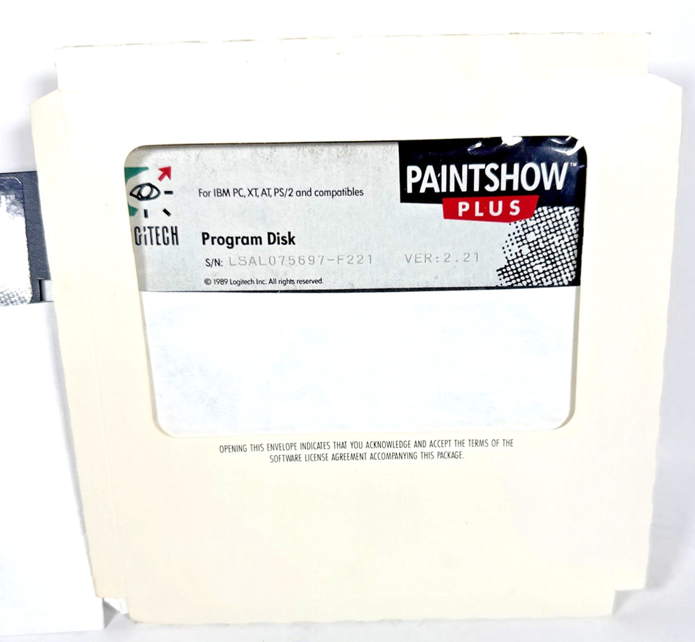 Vtg Logitech Scanman w/ Controller Board, Scanmate & PaintShow Software