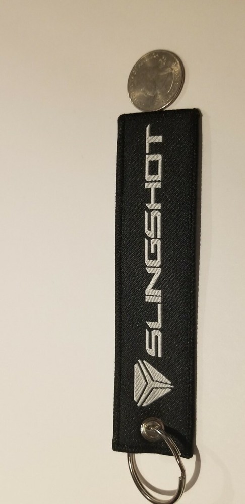 Slingshot Keyring Keychain double side logo