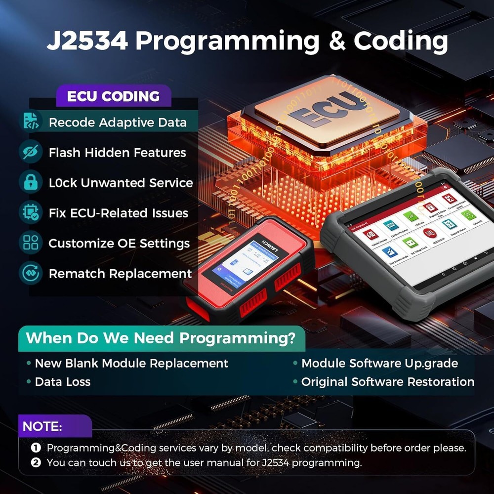 LAUNCH X431 PRO3S V+ ELITE PRO 5 Diagnostic Tool J2534 Programming Coding