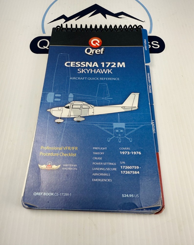 Qref Cessna 172M Skyhawk Quick Reference Checklist CE-172M-1 VFR IFR