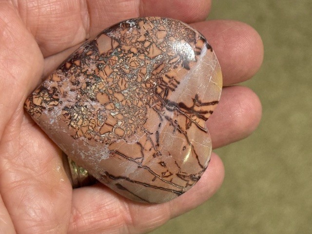 RARE & BEAUTIFUL: 2 7/16 " MOOKAITE JASPER,MOROCCO.
