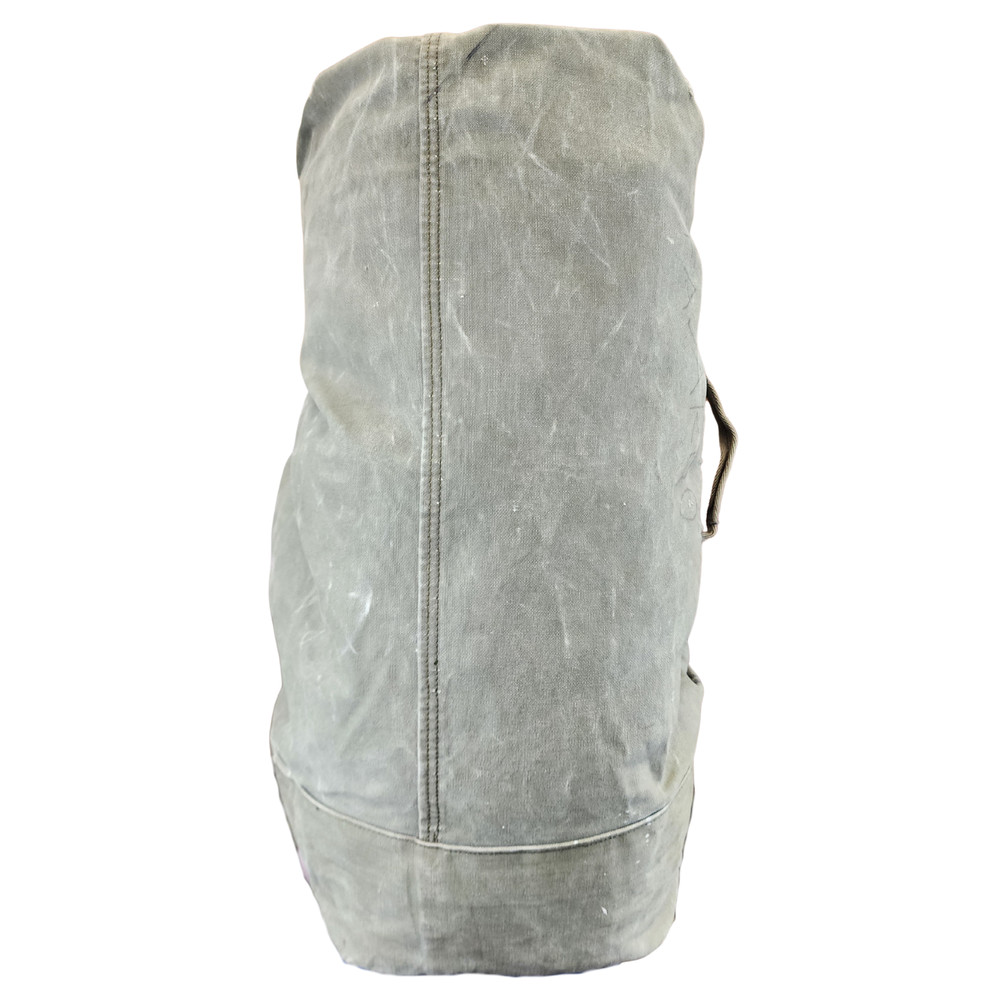 Olive Drab Canvas Top-Loading Duffle Bag 2-Strap Used Serviceable *mocinc.1982*