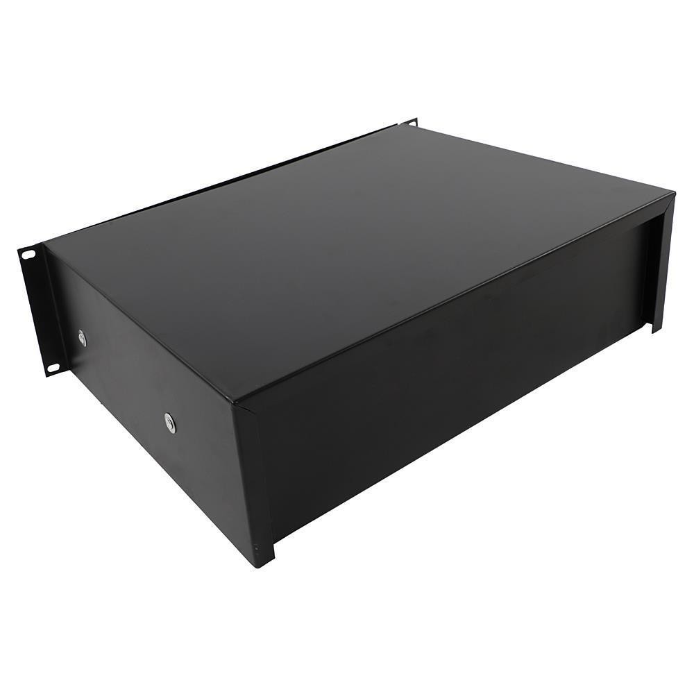 19 " Rack Mount 3U Locking Drawer Audio DJ Server Rack Storage Deep Cabinet