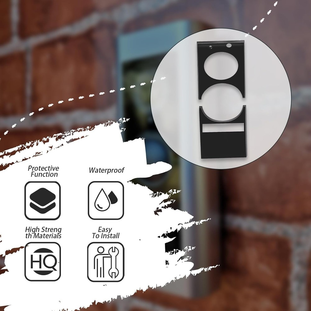 Replace Screen Protector For Ring Doorbell Pro Older Version w/double-sided tape