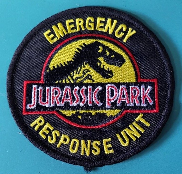 Jurassic Park Emergency Response Unit Patch 3.5 inches tall