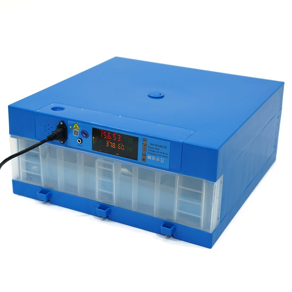 Digital Fully Automatic 64 Egg Incubator Egg Hatching Machine Chicken 12V/110V