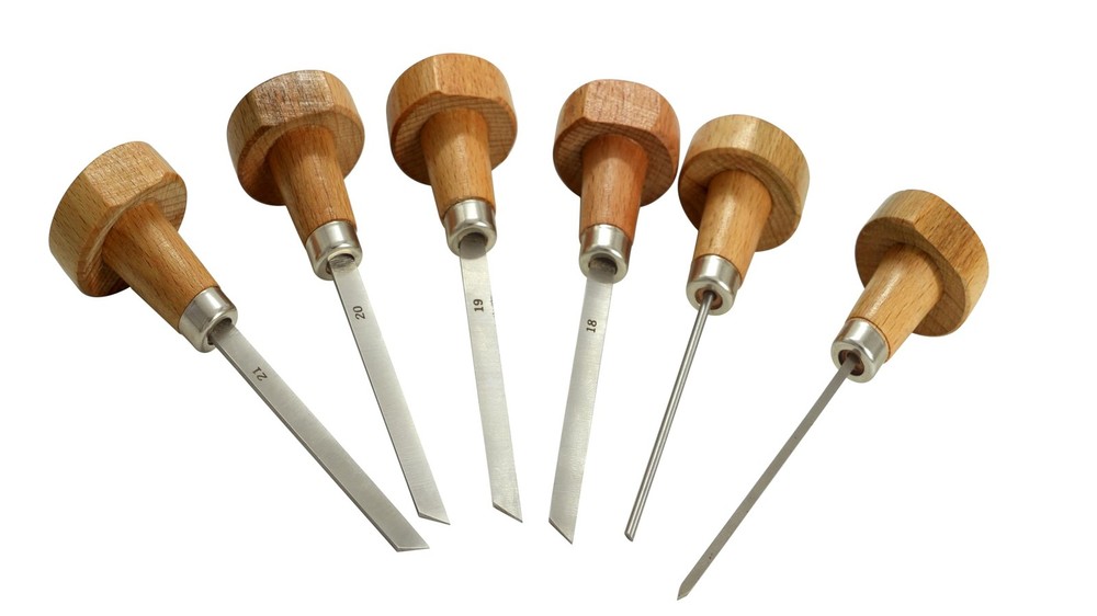 High Speed Steel 6pcs Stone Setting Graver Set Engraving Tool Set Flat Graver...