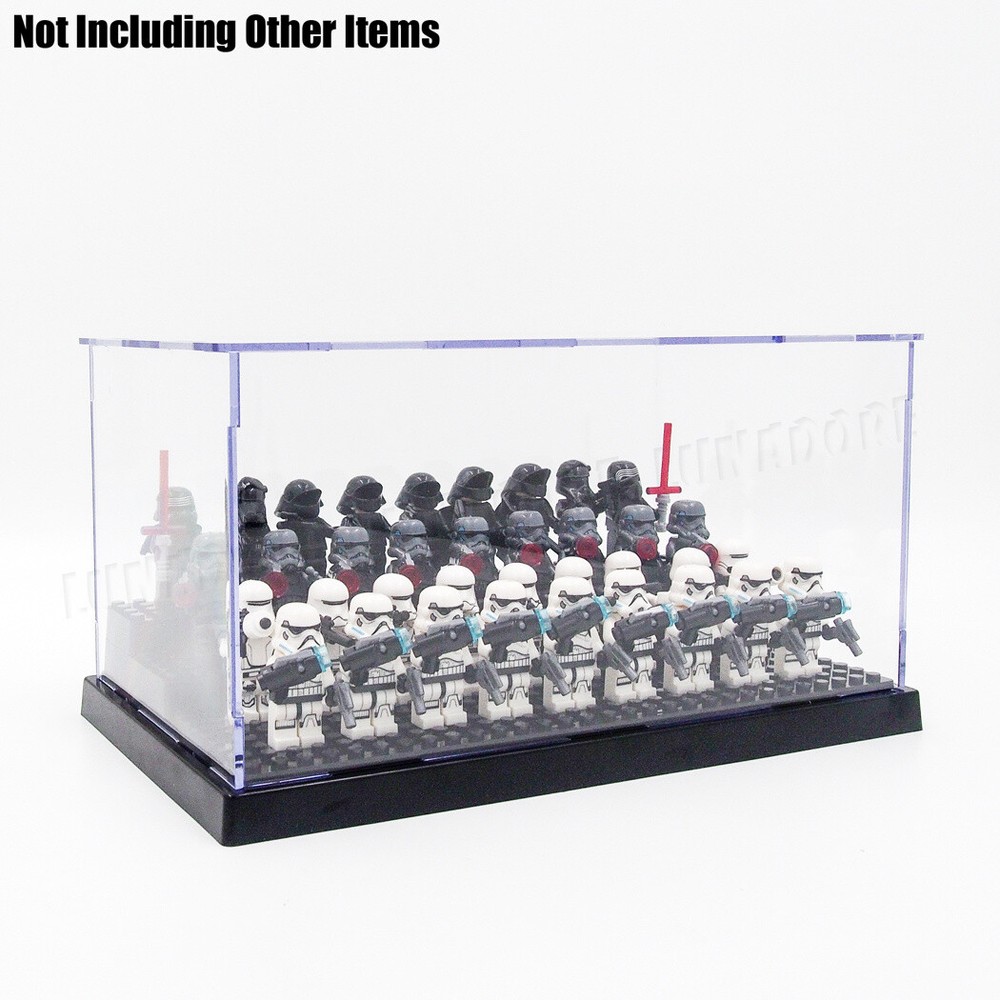 Acrylic Display Case Steps Box Showcase Mini Figures Storage Building Blocks