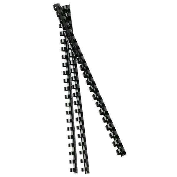 NEW Rexel Plastic Binding Comb Round 21 Loop 12.5Mm A4 Black Box 100