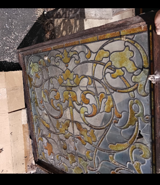 Antique Leaded stained glass window