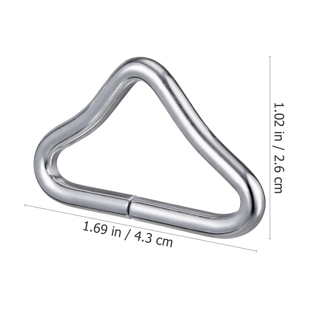 30 Pcs Trampoline Replacement Connector Triangle Ring Buckle for Buckles Rings