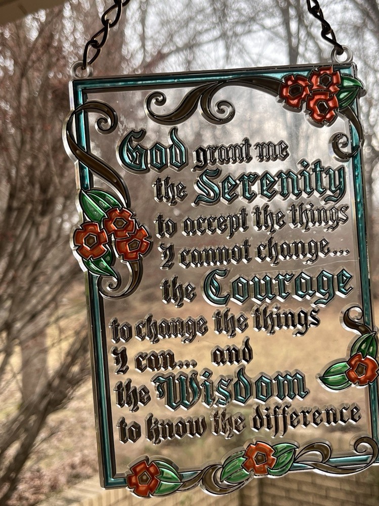 Serenity Prayer Sun Catcher