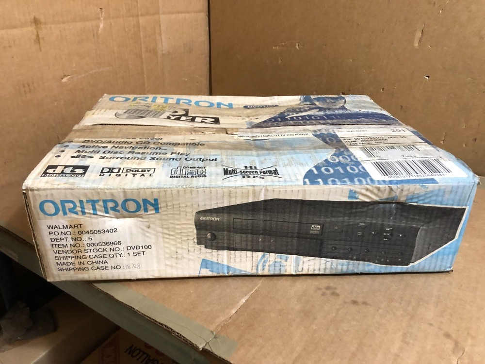 Oritron DVD100 DVD Player New Open Box