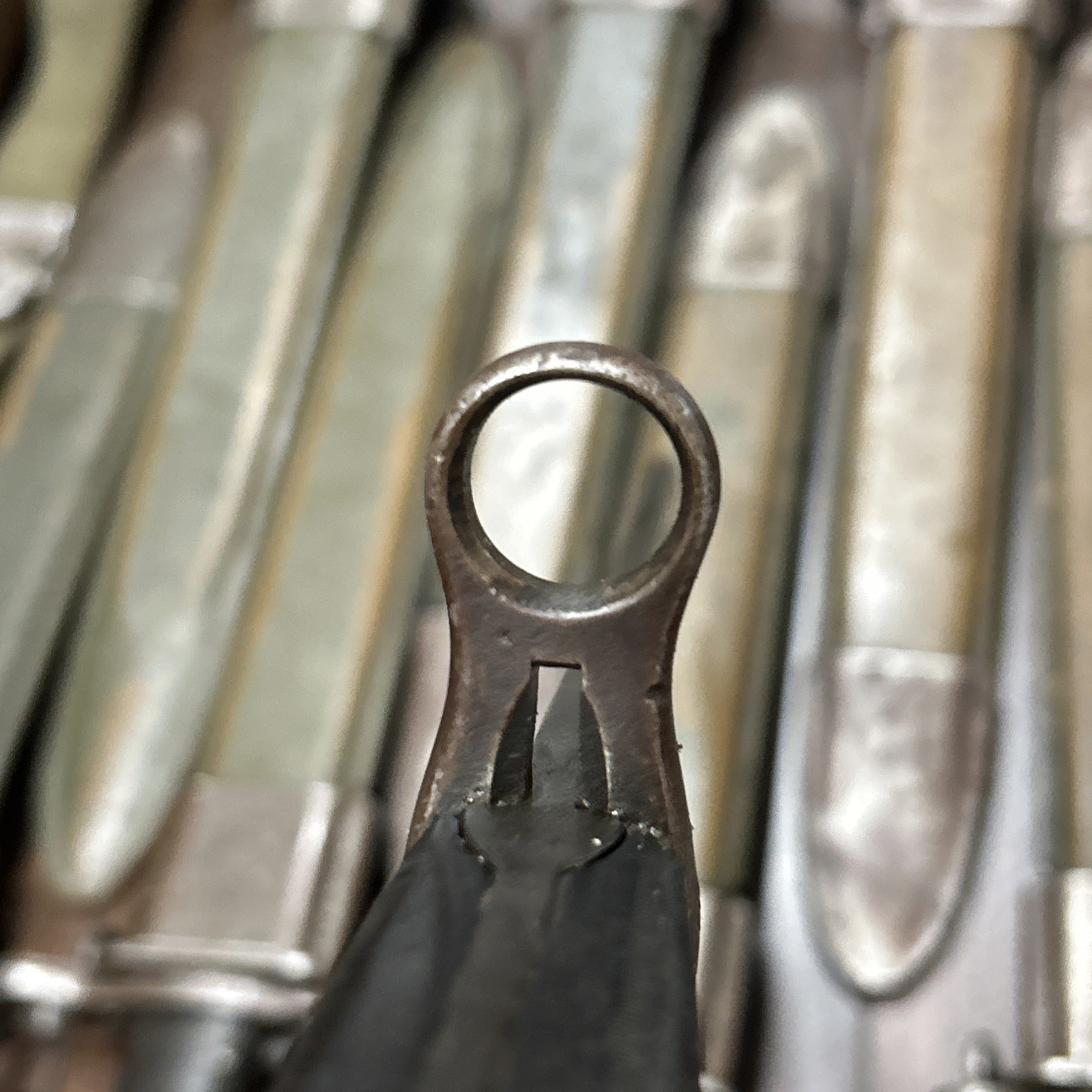 Original M1 Garand bayonet US marked w/ E-US scabbard also fits 1903 1903A3 NICE